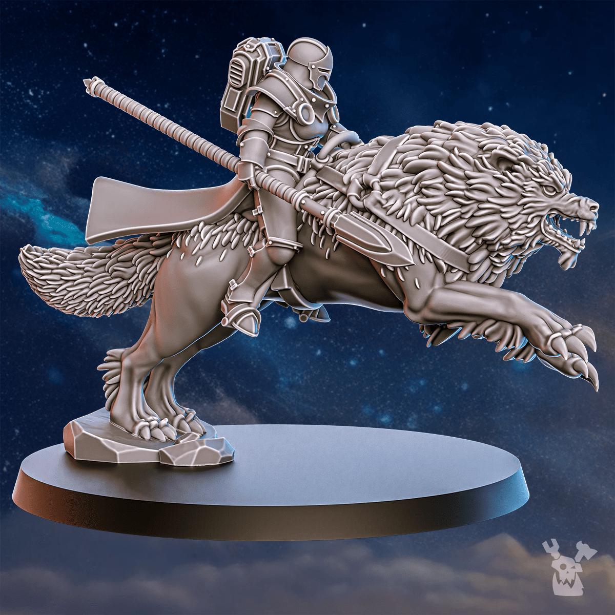 Stormpride Wolf Riders – Space Wolves Proxy, DakkaDakka – 3D printed 16K resin miniature – photo 4 of 10
