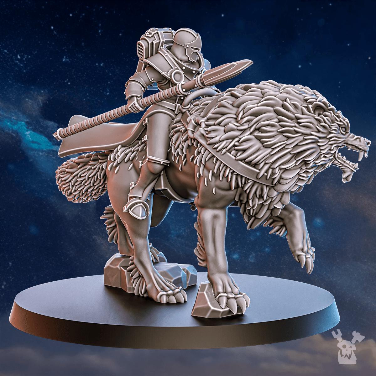 Stormpride Wolf Riders – Space Wolves Proxy, DakkaDakka – 3D printed 16K resin miniature – photo 5 of 10