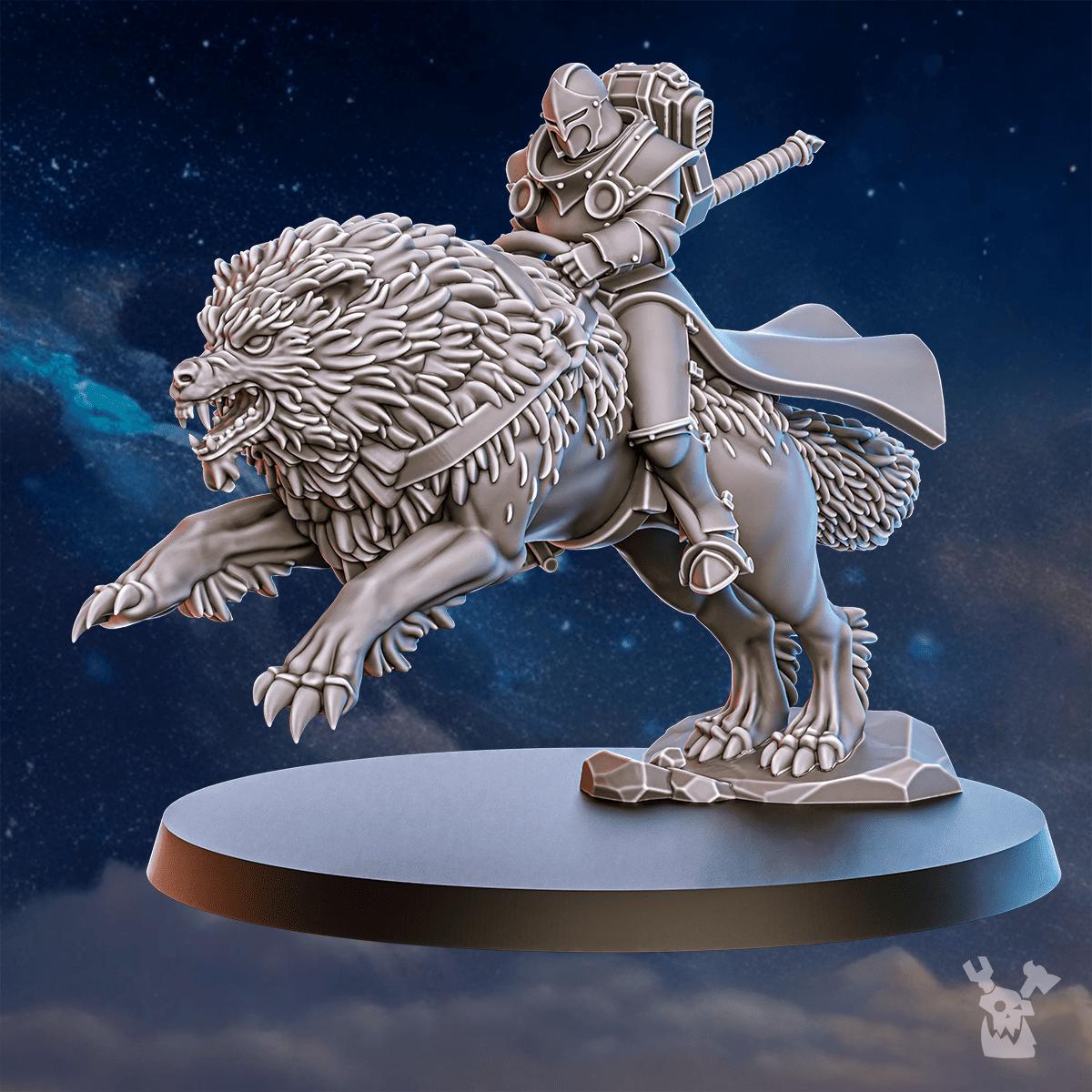 Stormpride Wolf Riders – Space Wolves Proxy, DakkaDakka – 3D printed 16K resin miniature – photo 6 of 10