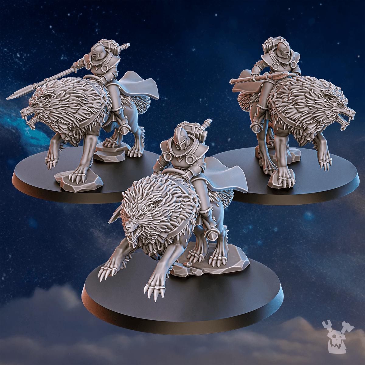 Stormpride Wolf Riders – Space Wolves Proxy, DakkaDakka – 3D printed 16K resin miniature – photo 9 of 10