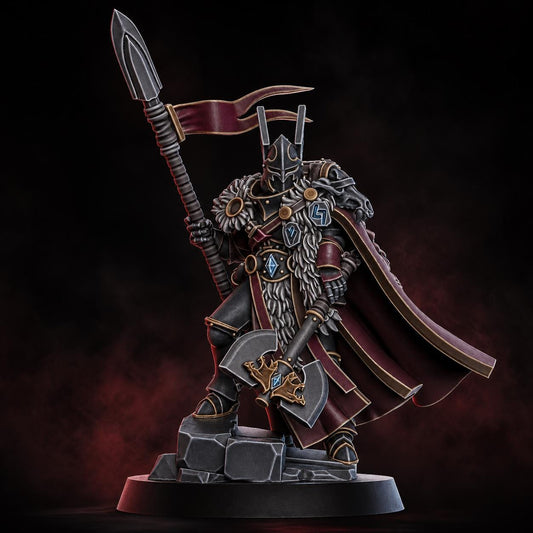 Tribe Warmaster Elza – Warhammer 40k Compatible Miniature, DakkaDakka – 3D printed 16K resin miniature – main photo