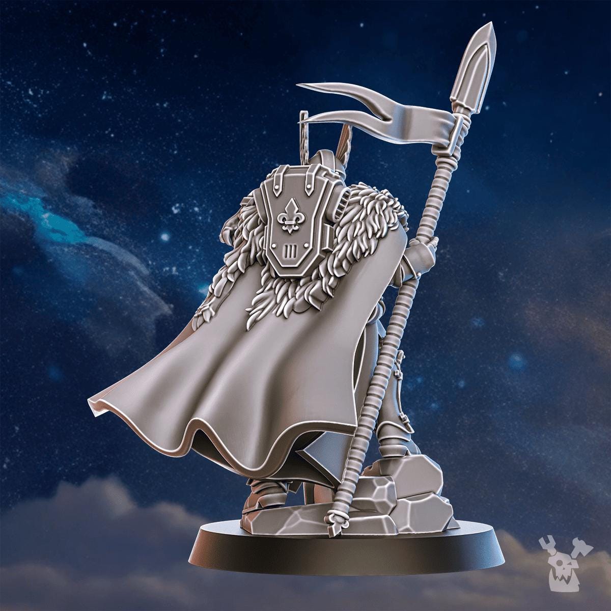 Tribe Warmaster Elza – Warhammer 40k Compatible Miniature, DakkaDakka – 3D printed 16K resin miniature – photo 5 of 10