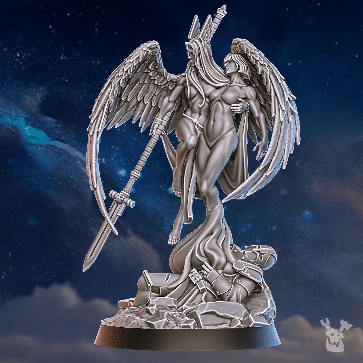 Valkyries Warmaster Air – Space Wolves Proxy, DakkaDakka – 3D printed 16K resin miniature – photo 4 of 9