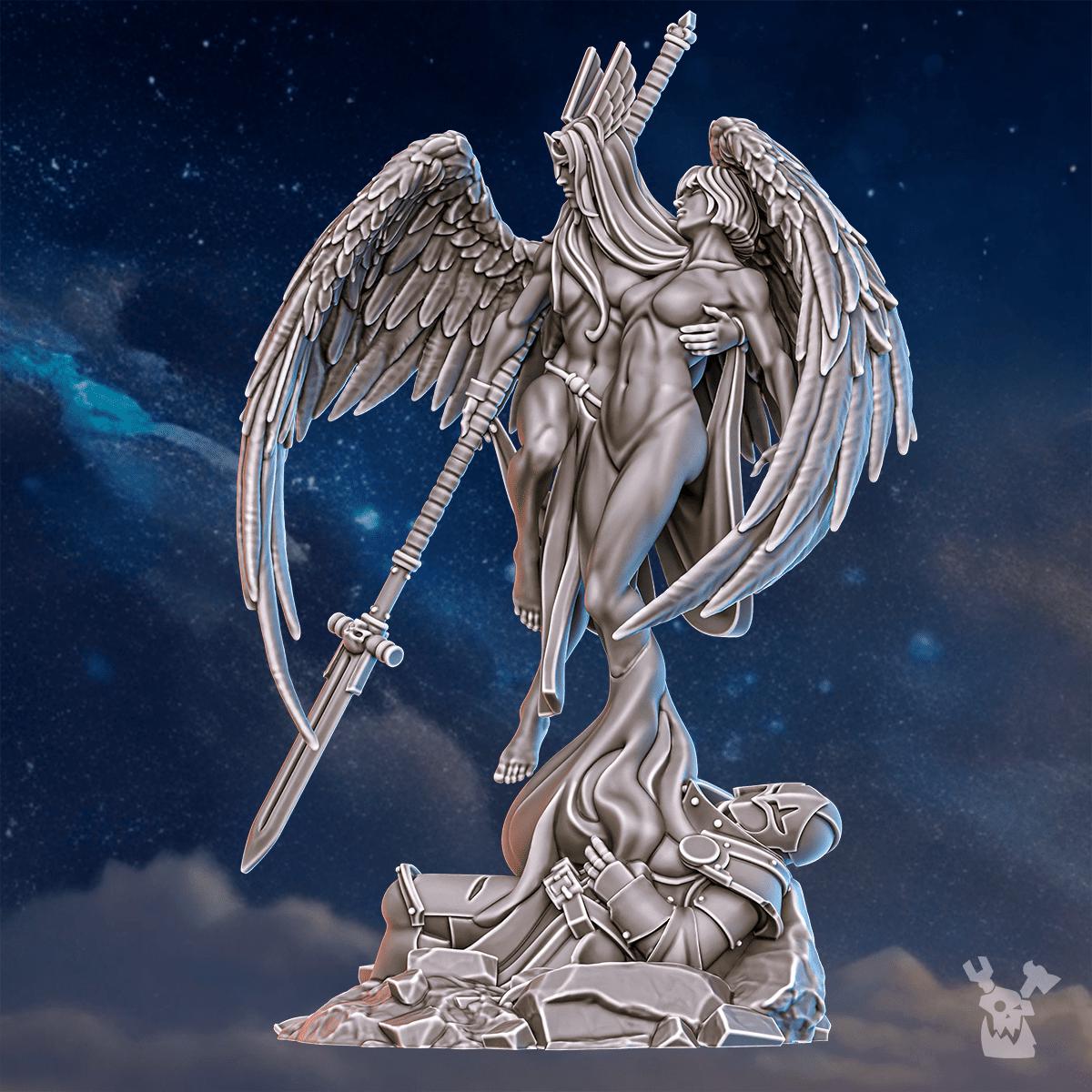 Valkyries Warmaster Air – Space Wolves Proxy, DakkaDakka – 3D printed 16K resin miniature – photo 7 of 9