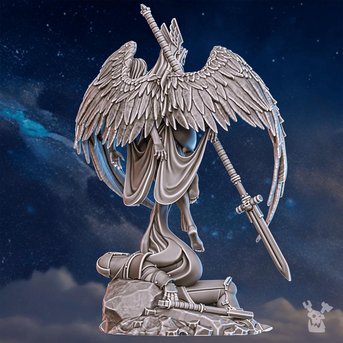 Valkyries Warmaster Air – Space Wolves Proxy, DakkaDakka – 3D printed 16K resin miniature – photo 8 of 9