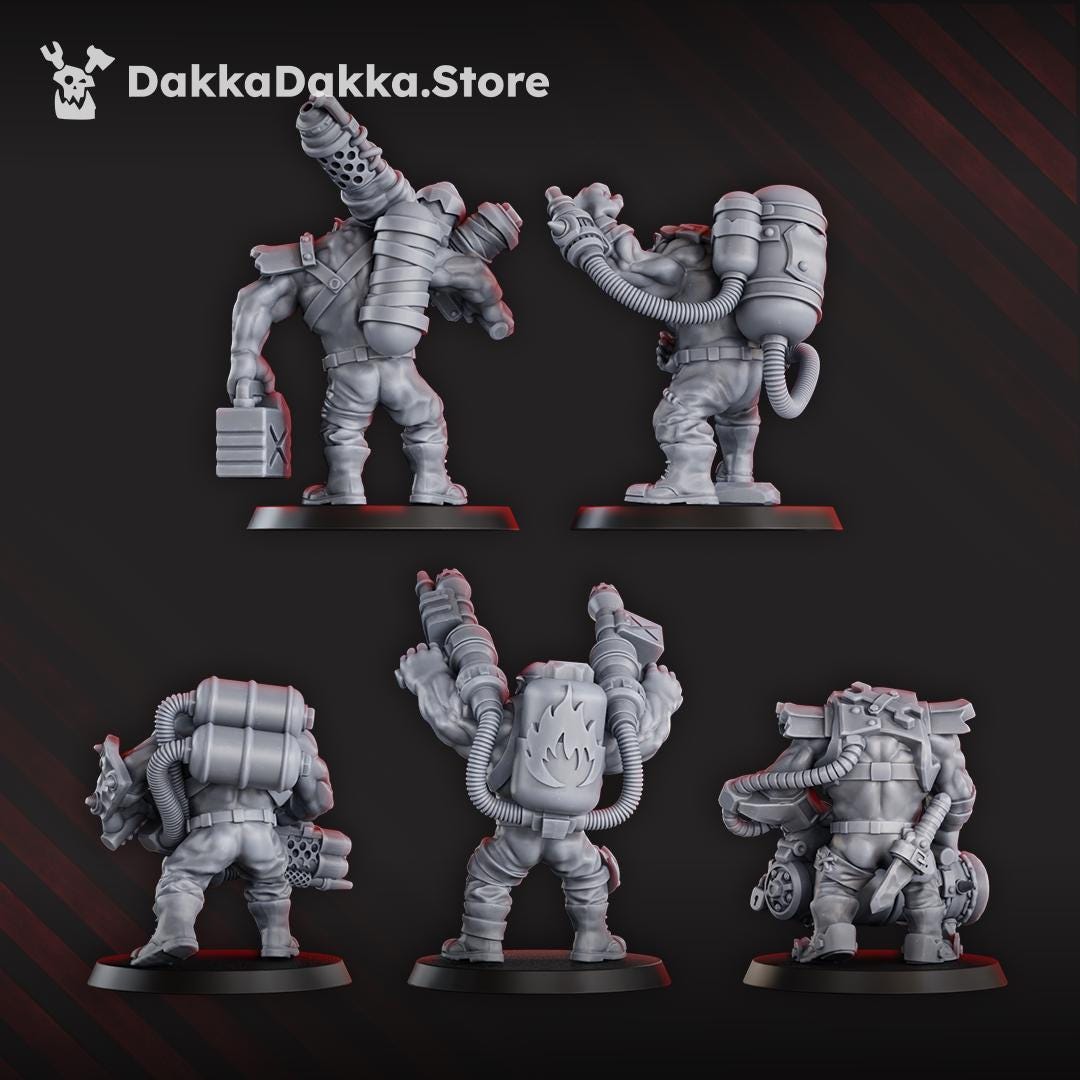 Umiez Burnerz – Ork Proxy, DakkaDakka – 3D printed 16K resin miniature – photo 4 of 4