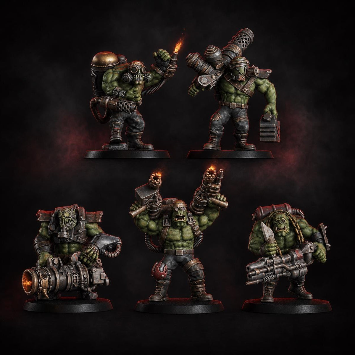 Umiez Burnerz – Ork Proxy, DakkaDakka – 3D printed 16K resin miniature – main photo