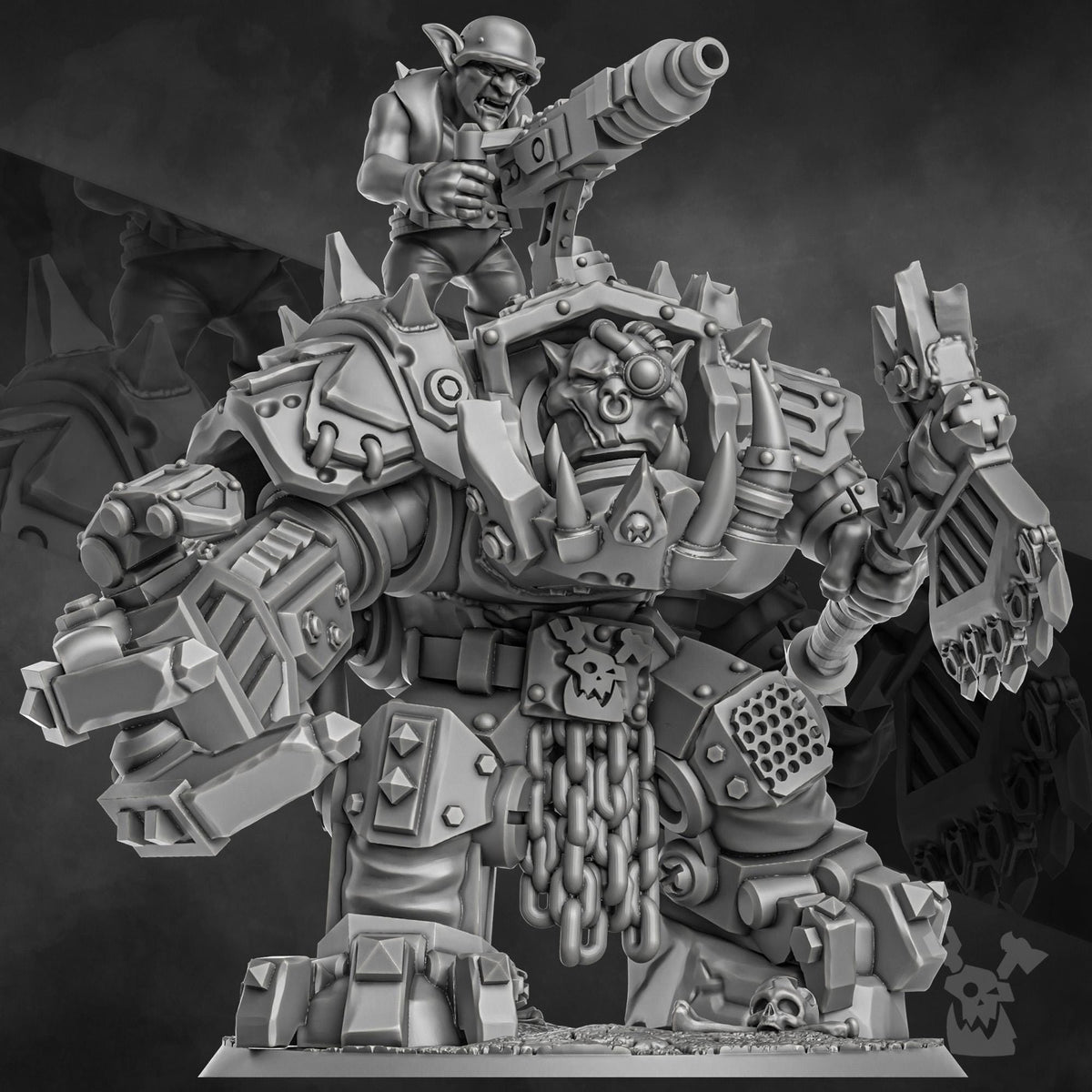 Da Arma Boss – Ork Proxy, DakkaDakka – 3D printed 16K resin miniature – photo 2 of 7