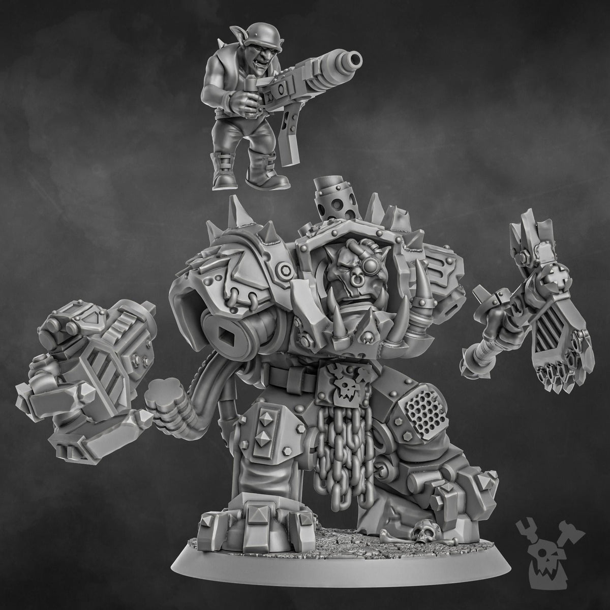Da Arma Boss – Ork Proxy, DakkaDakka – 3D printed 16K resin miniature – photo 7 of 7