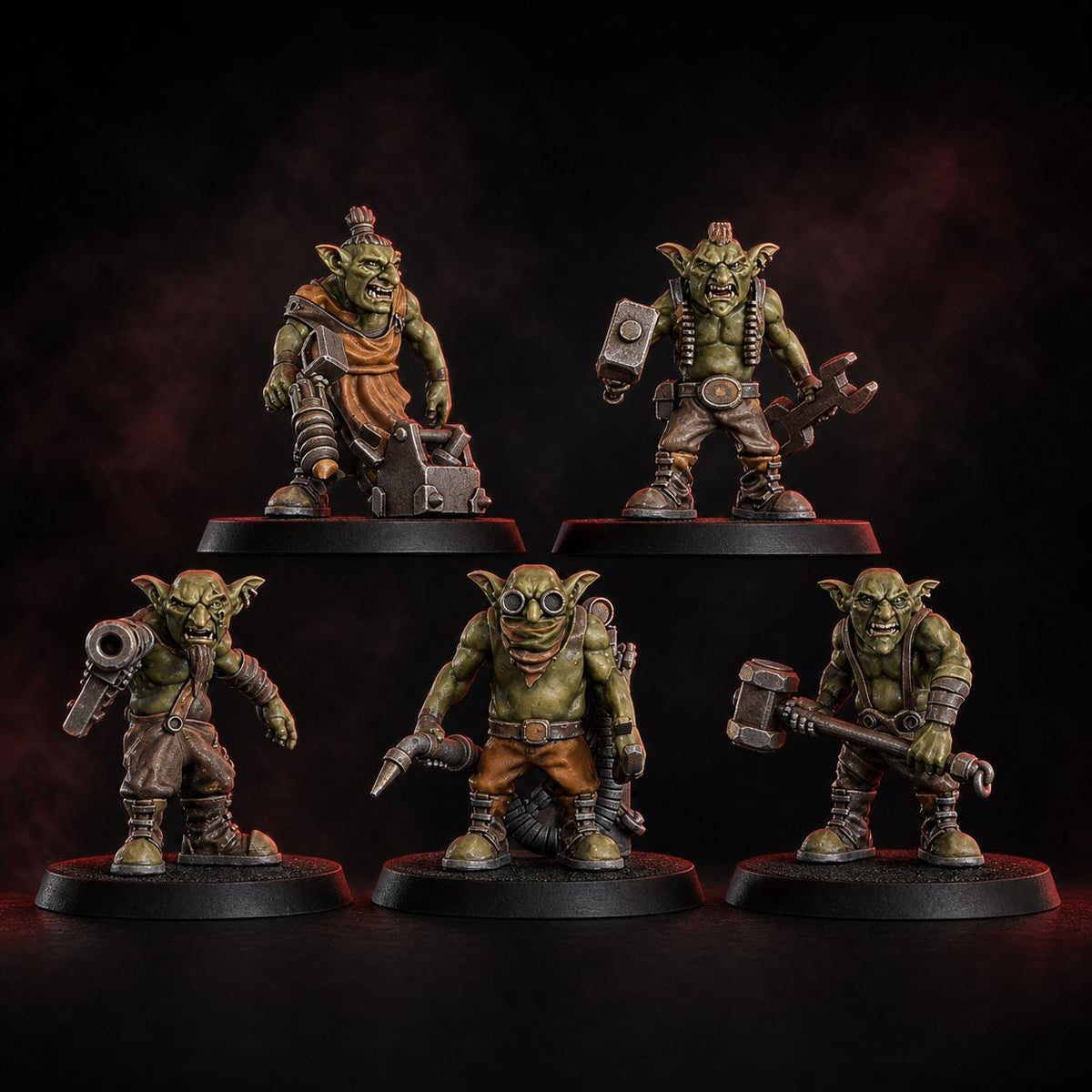 Gobbo Squad – Ork Proxy, DakkaDakka – 3D printed 16K resin miniature – main photo