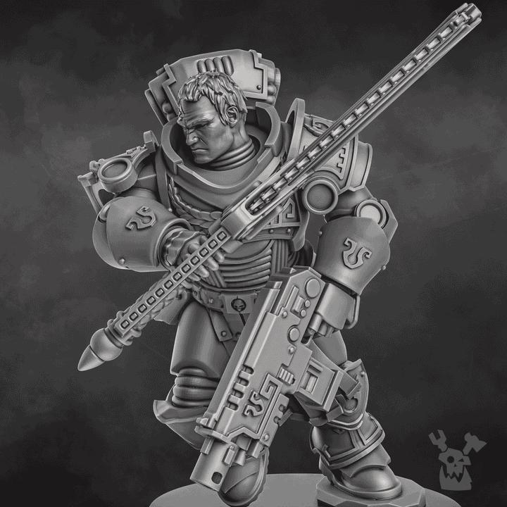 Caelus – Warhammer 40k Compatible Miniature, DakkaDakka – 3D printed 16K resin miniature – photo 3 of 6