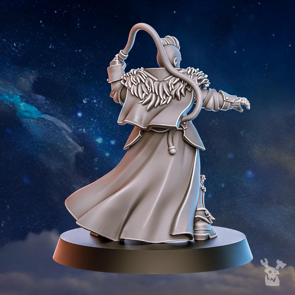 Blackhide Tribe Beastmaster – Warhammer 40k Compatible Miniature, DakkaDakka – 3D printed 16K resin miniature – photo 5 of 5