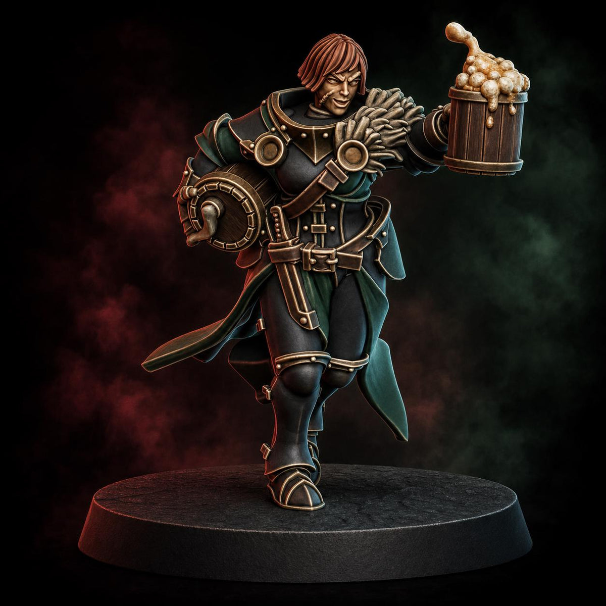 Blackhide Tribe Brewmaster – Warhammer 40k Compatible Miniature, DakkaDakka – 3D printed 16K resin miniature – main photo