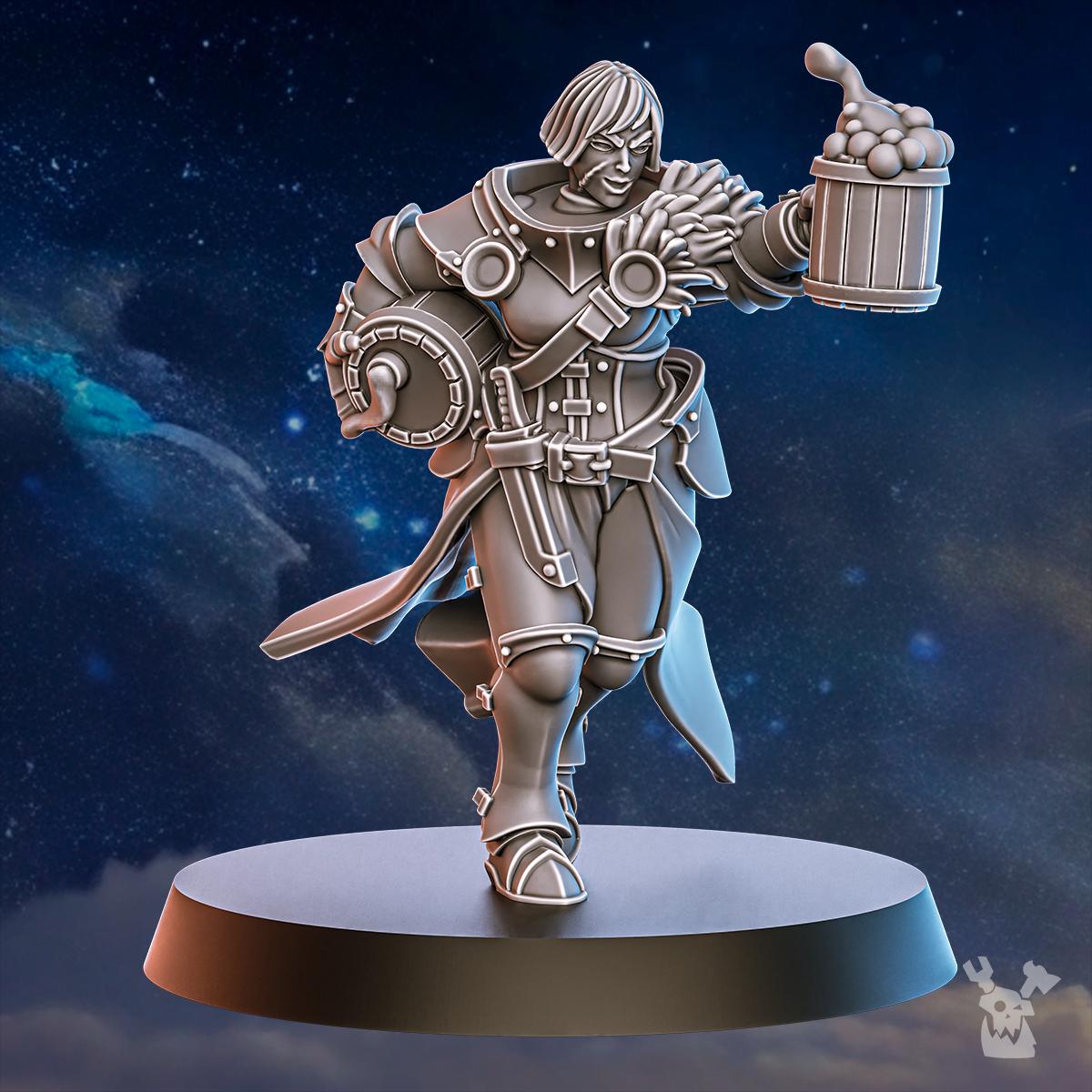 Blackhide Tribe Brewmaster – Warhammer 40k Compatible Miniature, DakkaDakka – 3D printed 16K resin miniature – photo 3 of 5