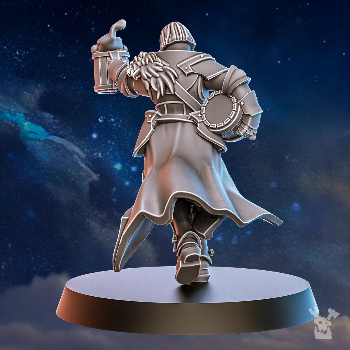 Blackhide Tribe Brewmaster – Warhammer 40k Compatible Miniature, DakkaDakka – 3D printed 16K resin miniature – photo 5 of 5