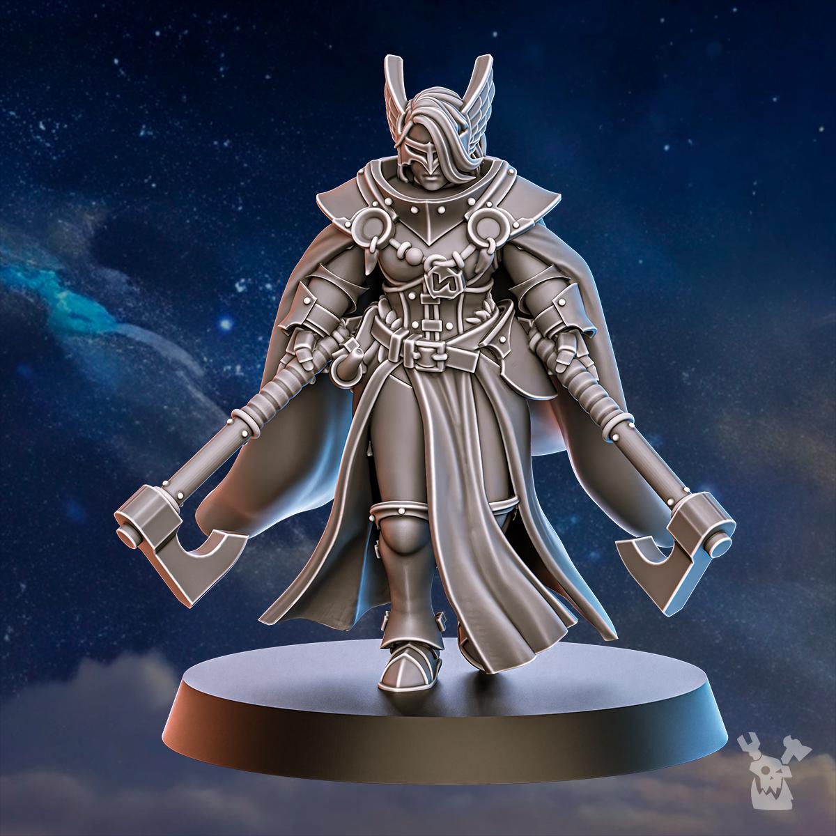 Blackhide Tribe Duelist – Warhammer 40k Compatible Miniature, DakkaDakka – 3D printed 16K resin miniature – photo 3 of 5
