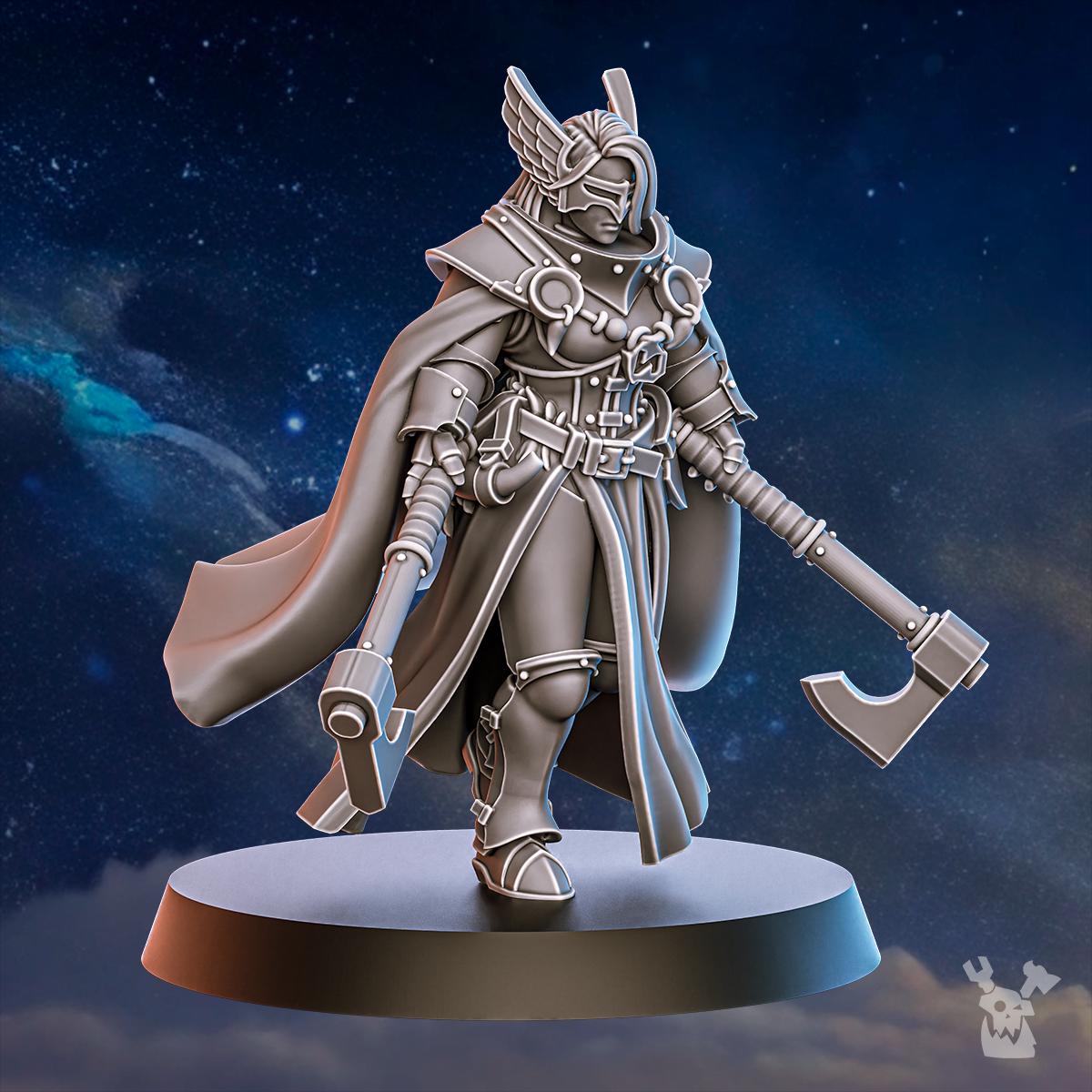 Blackhide Tribe Duelist – Warhammer 40k Compatible Miniature, DakkaDakka – 3D printed 16K resin miniature – photo 4 of 5