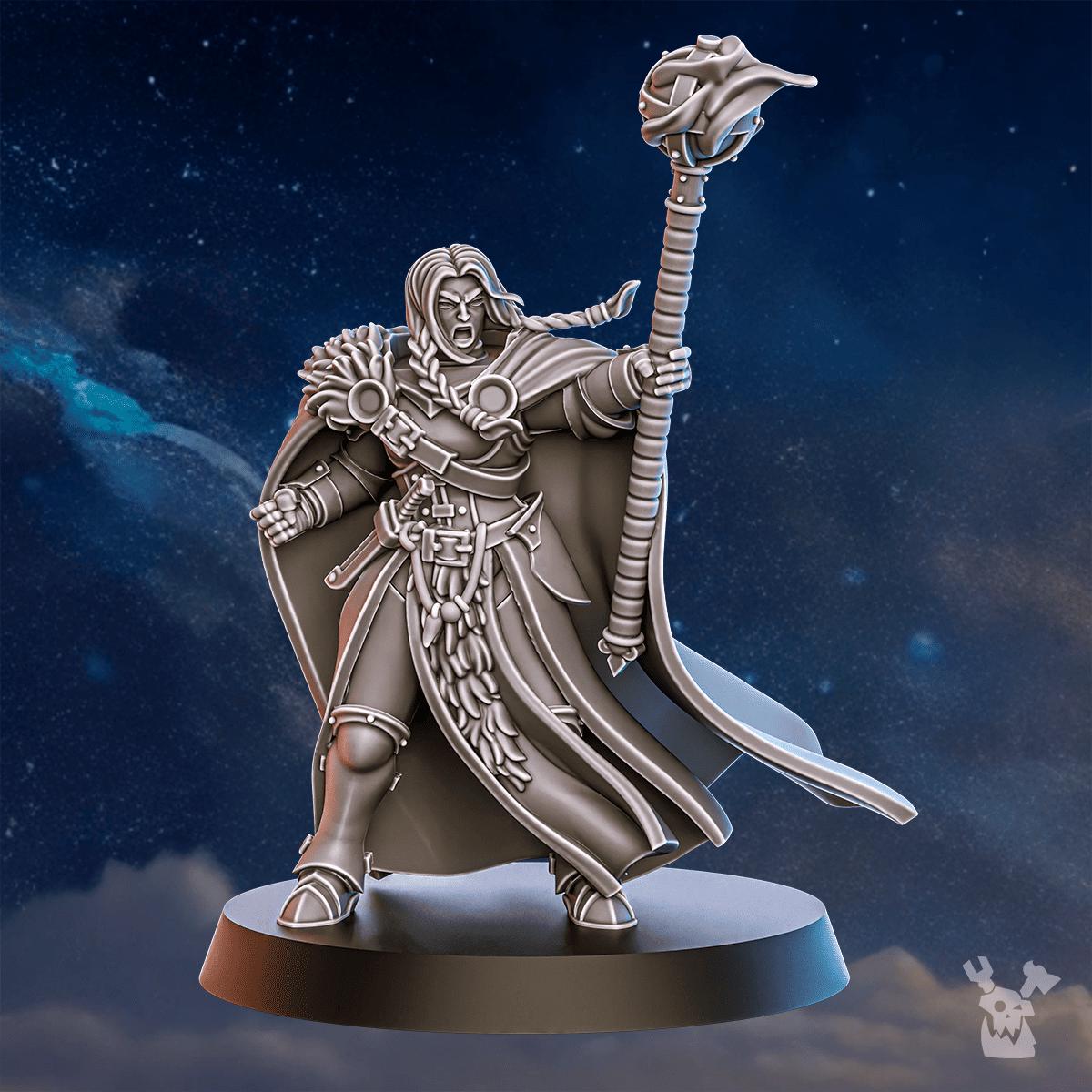 Blackhide Tribe Signalist – Warhammer 40k Compatible Miniature, DakkaDakka – 3D printed 16K resin miniature – photo 2 of 5