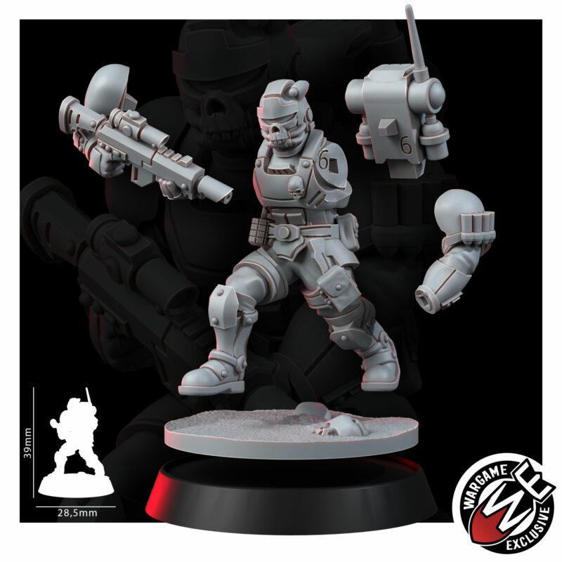 Imperial Urban Storm Squad – Space Marines Proxy, Wargame Exclusive – 3D printed 16K resin miniature – photo 10 of 10