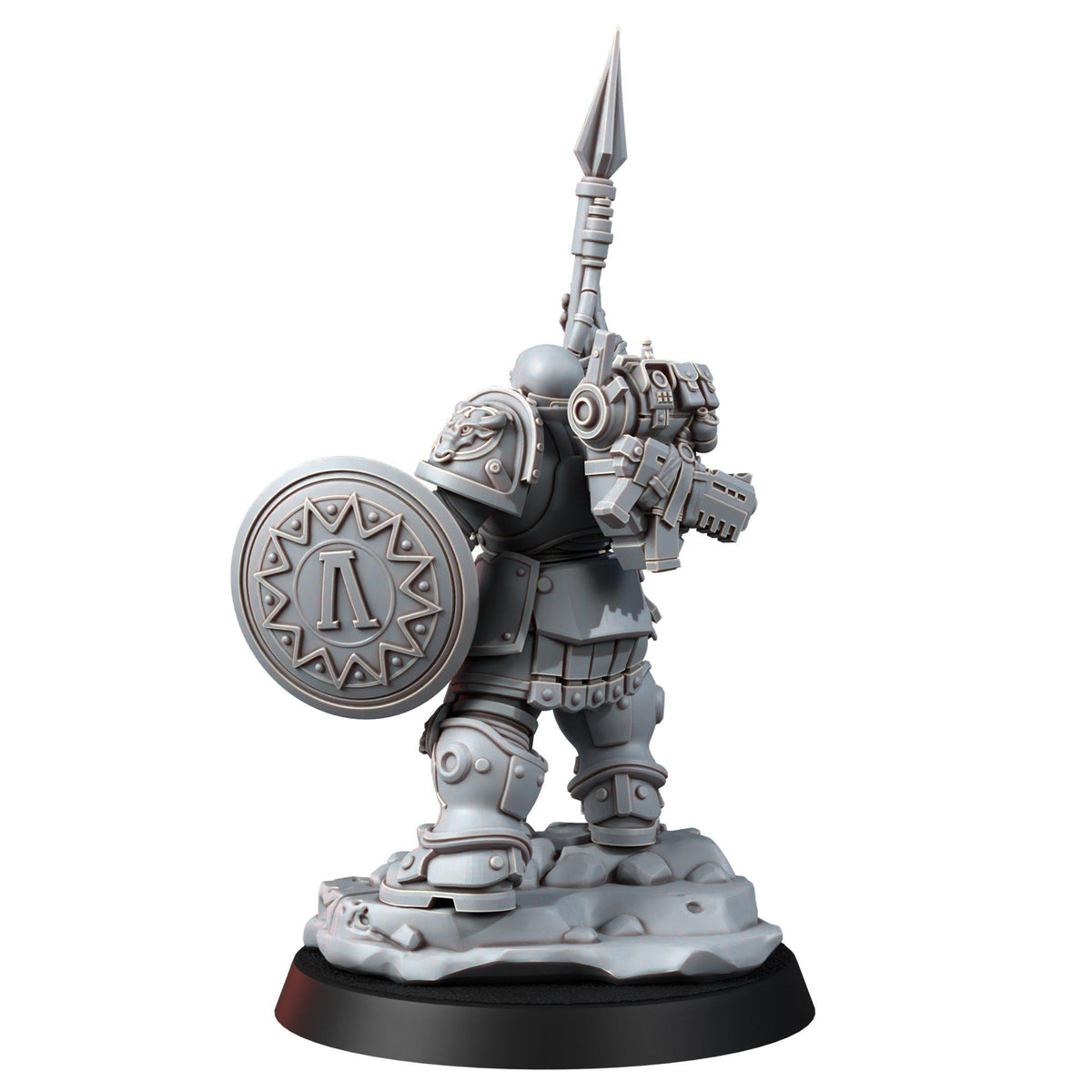 Imperial Polemarchos – Space Marines Proxy, Wargame Exclusive – 3D printed 16K resin miniature – photo 4 of 10
