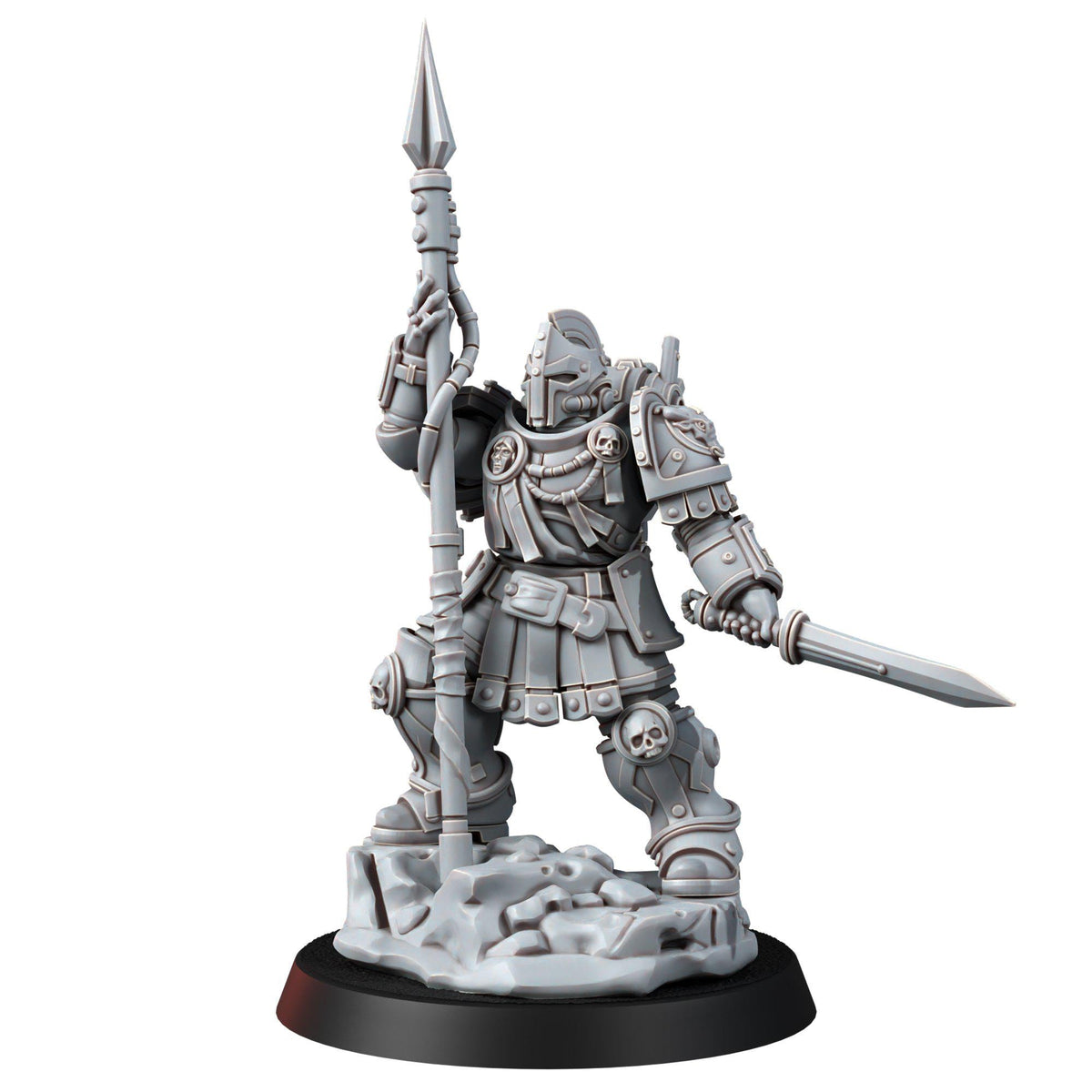 Imperial Polemarchos – Space Marines Proxy, Wargame Exclusive – 3D printed 16K resin miniature – photo 5 of 10
