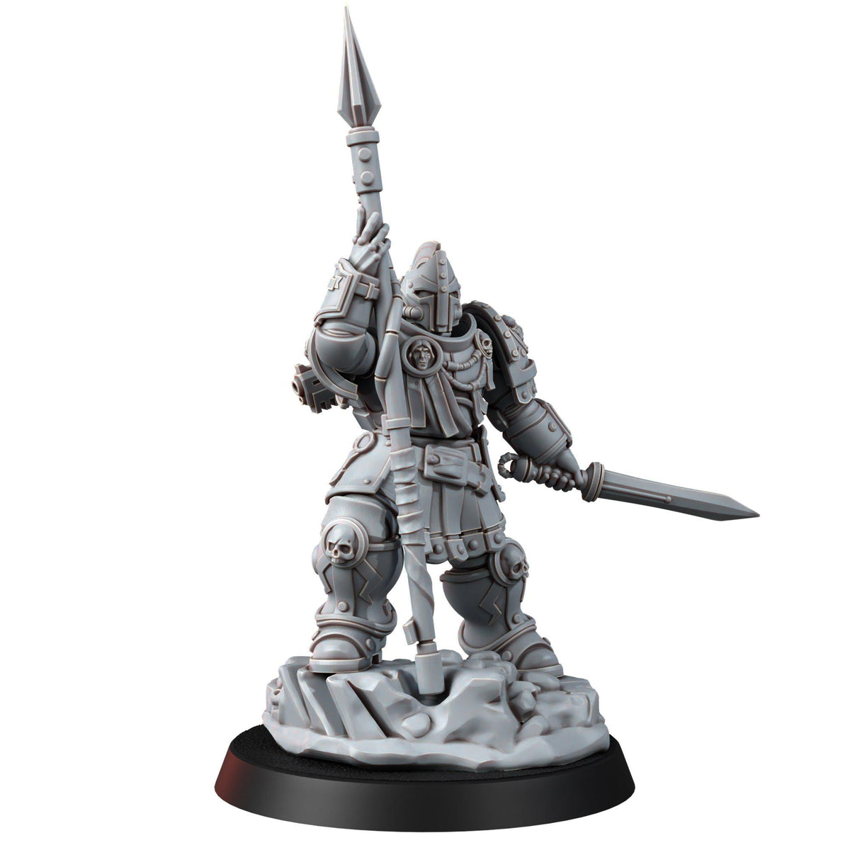 Imperial Polemarchos – Space Marines Proxy, Wargame Exclusive – 3D printed 16K resin miniature – photo 8 of 10
