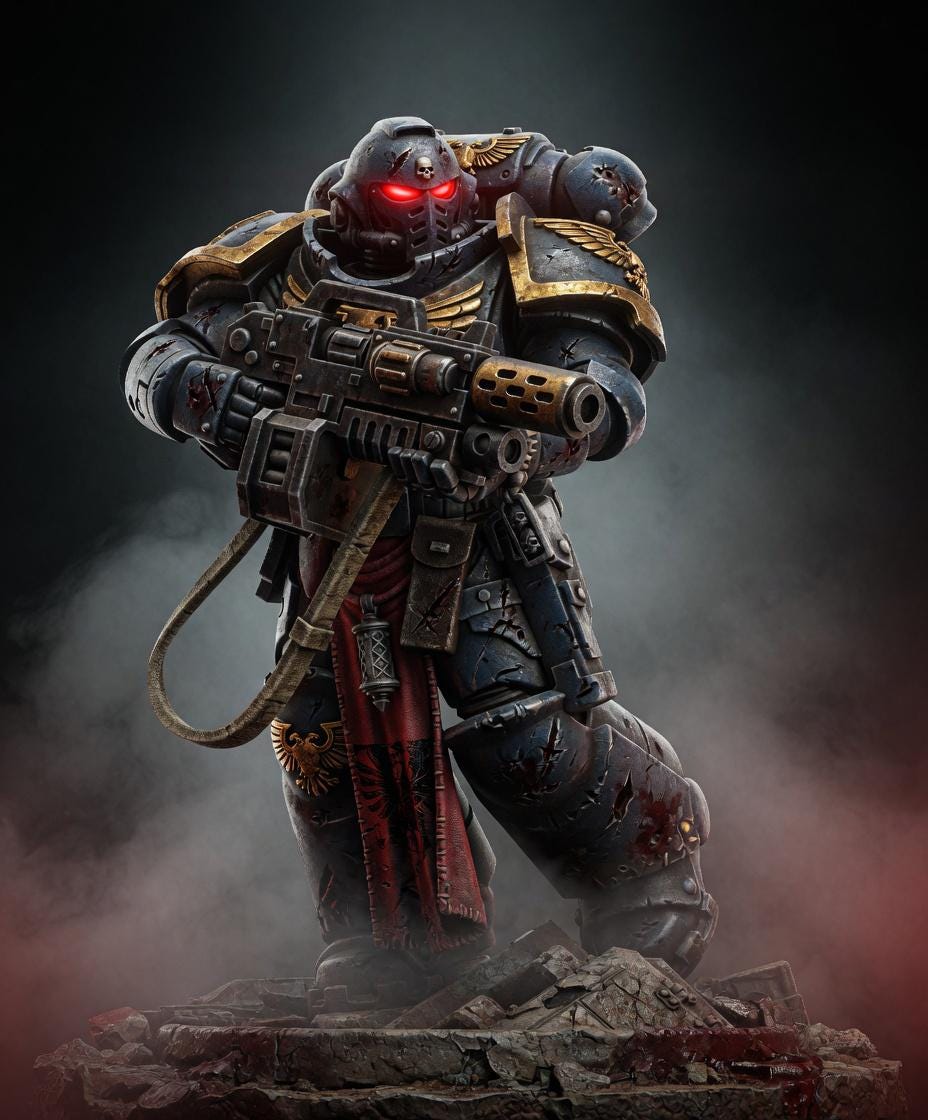Imperial Veterans Squad – Space Marines Proxy, Wargame Exclusive – 3D printed 16K resin miniature – photo 5 of 10