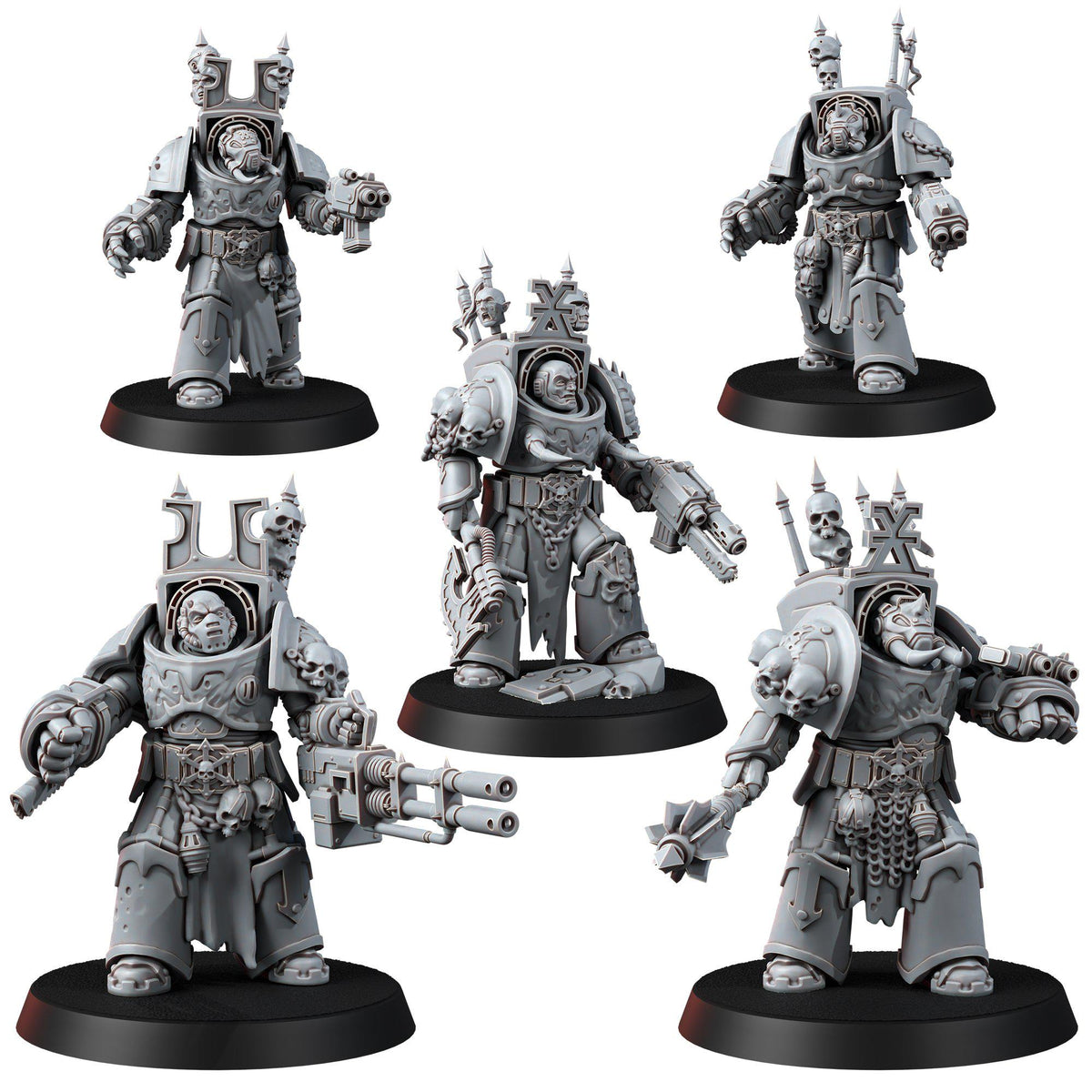Red Butchers Heavy Guard Exo-Armour – Space Marines Proxy, Wargame Exclusive – 3D printed 16K resin miniature – photo 2 of 7
