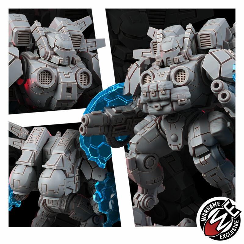 Horizon Battlesuit – T'au Empire Proxy, Wargame Exclusive – 3D printed 16K resin miniature – photo 6 of 8