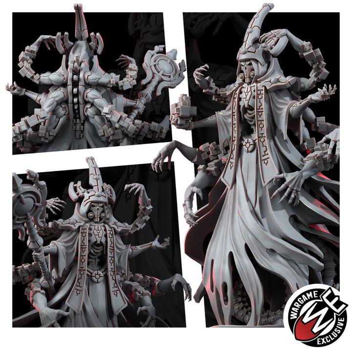 Necrocyborg Void Illusionist – Necrons Proxy, Wargame Exclusive – 3D printed 16K resin miniature – photo 5 of 5