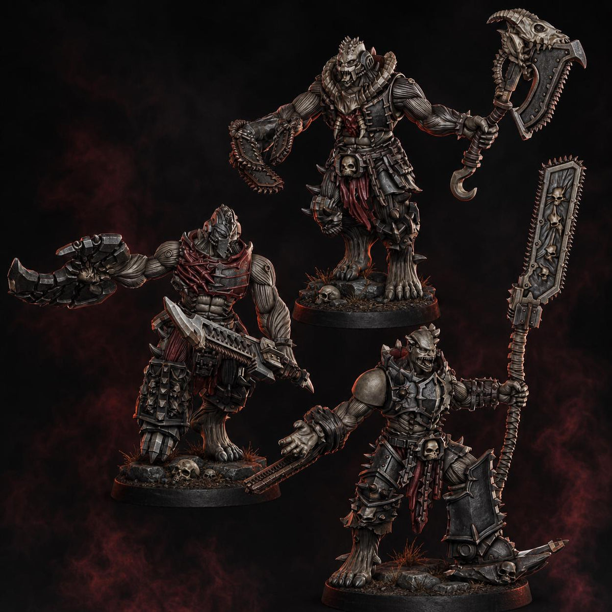 Cursed Bone Shredders Squad – Chaos Proxy, DakkaDakka – 3D printed 16K resin miniature – photo 2 of 15