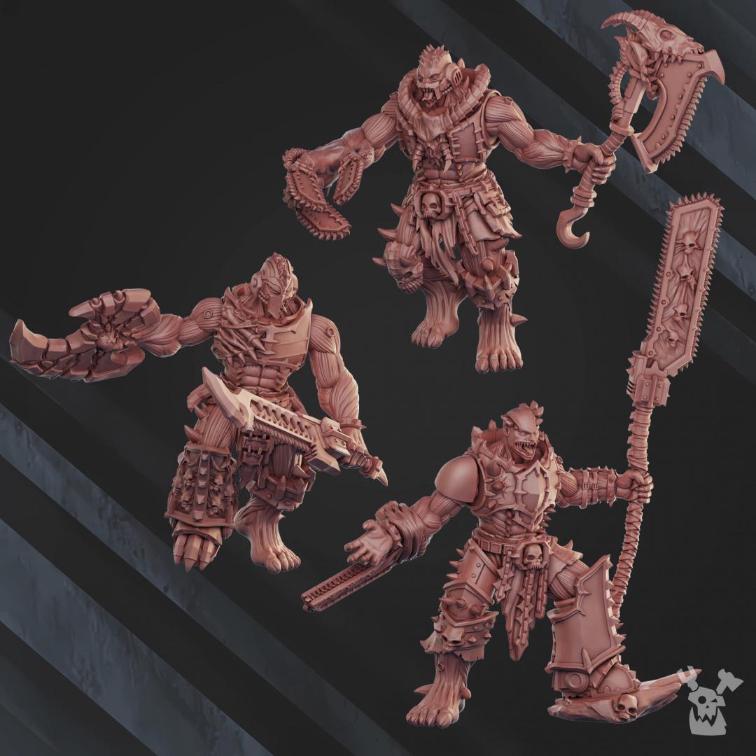 Cursed Bone Shredders Squad – Chaos Proxy, DakkaDakka – 3D printed 16K resin miniature – photo 10 of 15