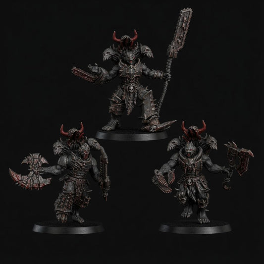 Cursed Bone Shredders Squad – Chaos Proxy, DakkaDakka – 3D printed 16K resin miniature – main photo