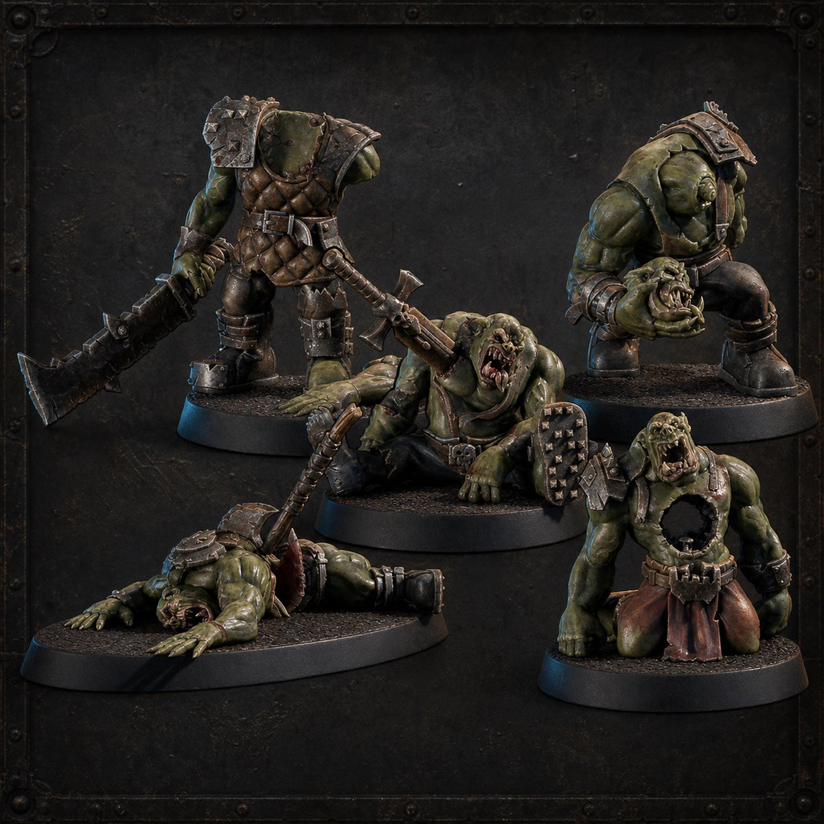 Krumped Orcs, Ork Casualties – Ork Proxy, Blue Sky Minis – 3D printed 16K resin miniature – main photo