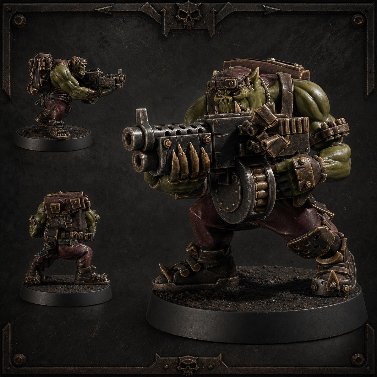Sneaky Boy Blam Blam Orc Character – Ork Proxy, Blue Sky Minis – 3D printed 16K resin miniature – main photo