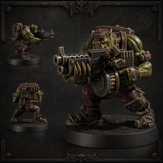 Sneaky Boy Blam Blam Orc Character – Ork Proxy, Blue Sky Minis – 3D printed 16K resin miniature – main photo