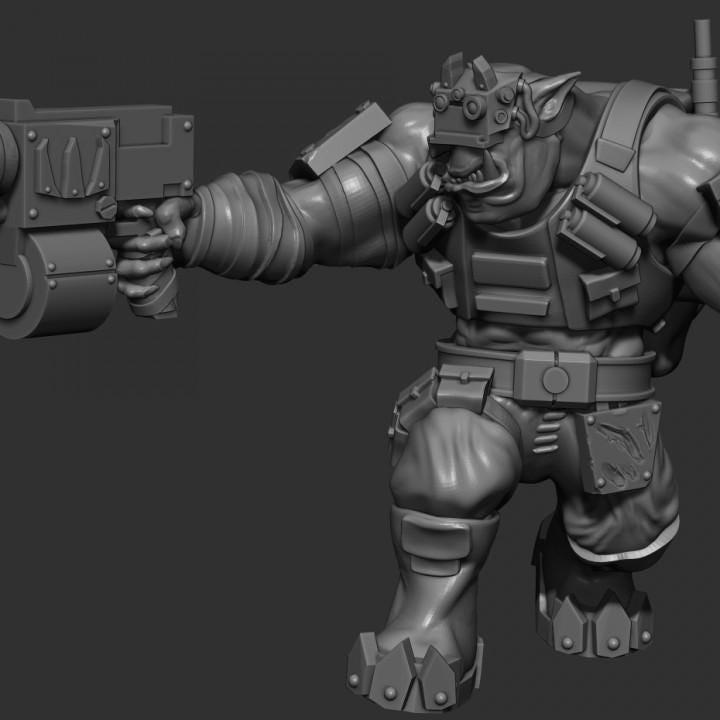 Speshul Forcez Boyz Orc Squad – Ork Proxy, Blue Sky Minis – 3D printed 16K resin miniature – photo 5 of 9