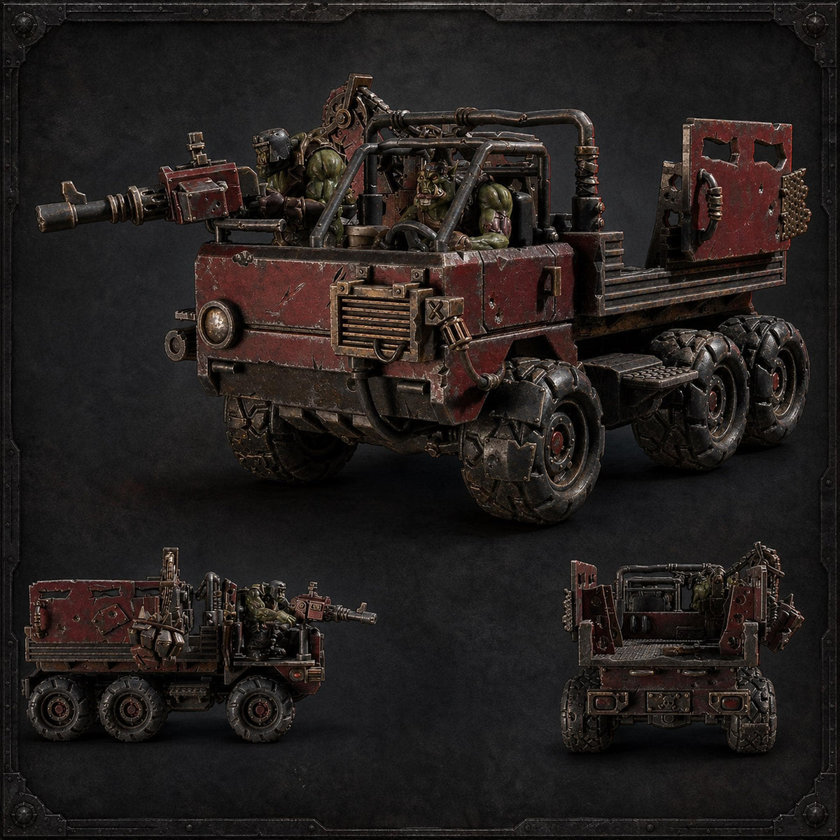 Orc Trucka Orc Vehicle – Ork Proxy, Blue Sky Minis – 3D printed 16K resin miniature – main photo