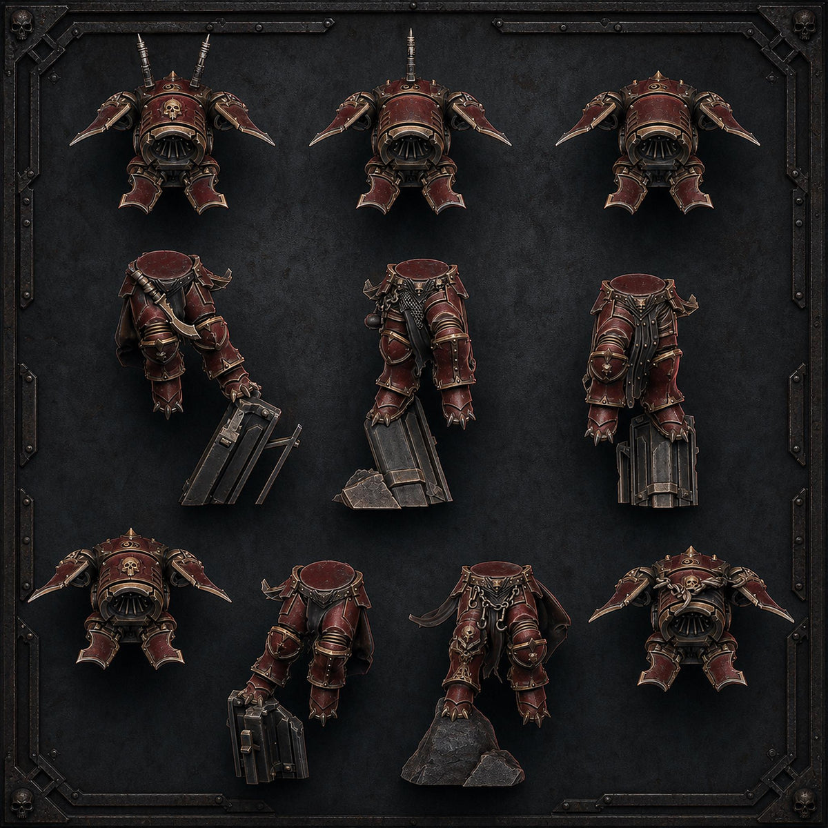 Indivisible Legion Warriors – Chaos Space Marines Proxy, DakkaDakka – 3D printed 16K resin miniature – photo 3 of 8