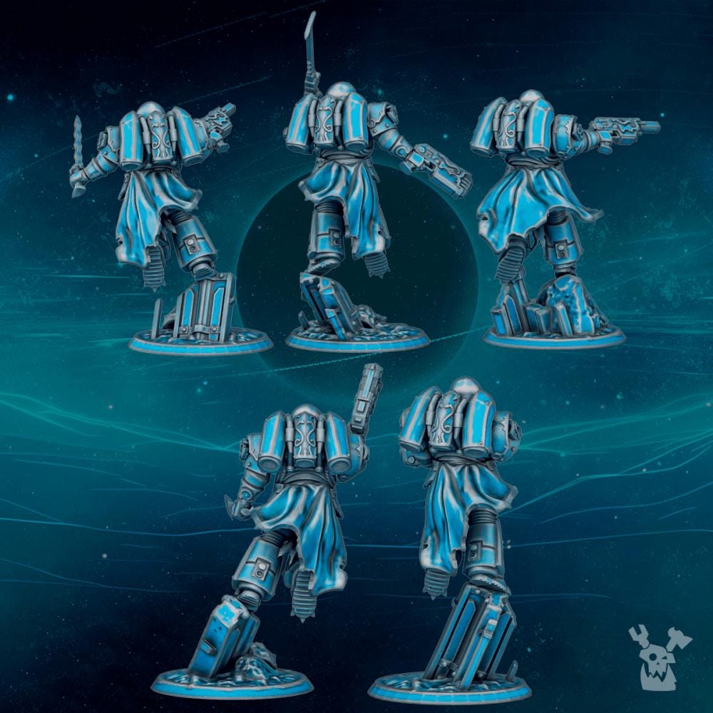 Scylla Assault Brothers Squad Kit – Alpha Legion Proxy, DakkaDakka – 3D printed 16K resin miniature – photo 5 of 6