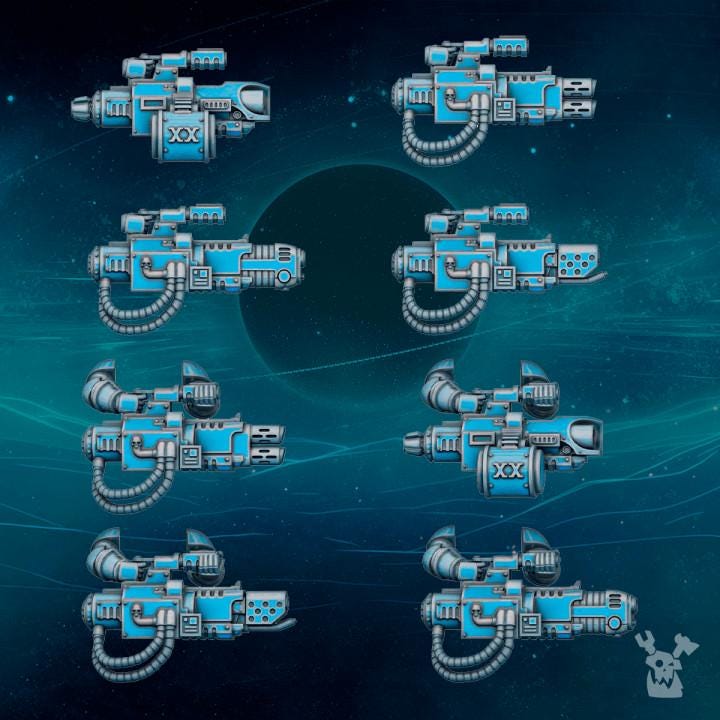 Scylla Heavy Weapons Single Gun or Set of 16 – Alpha Legion Compatible Bits, DakkaDakka – 16K resin bits – photo 7 of 7