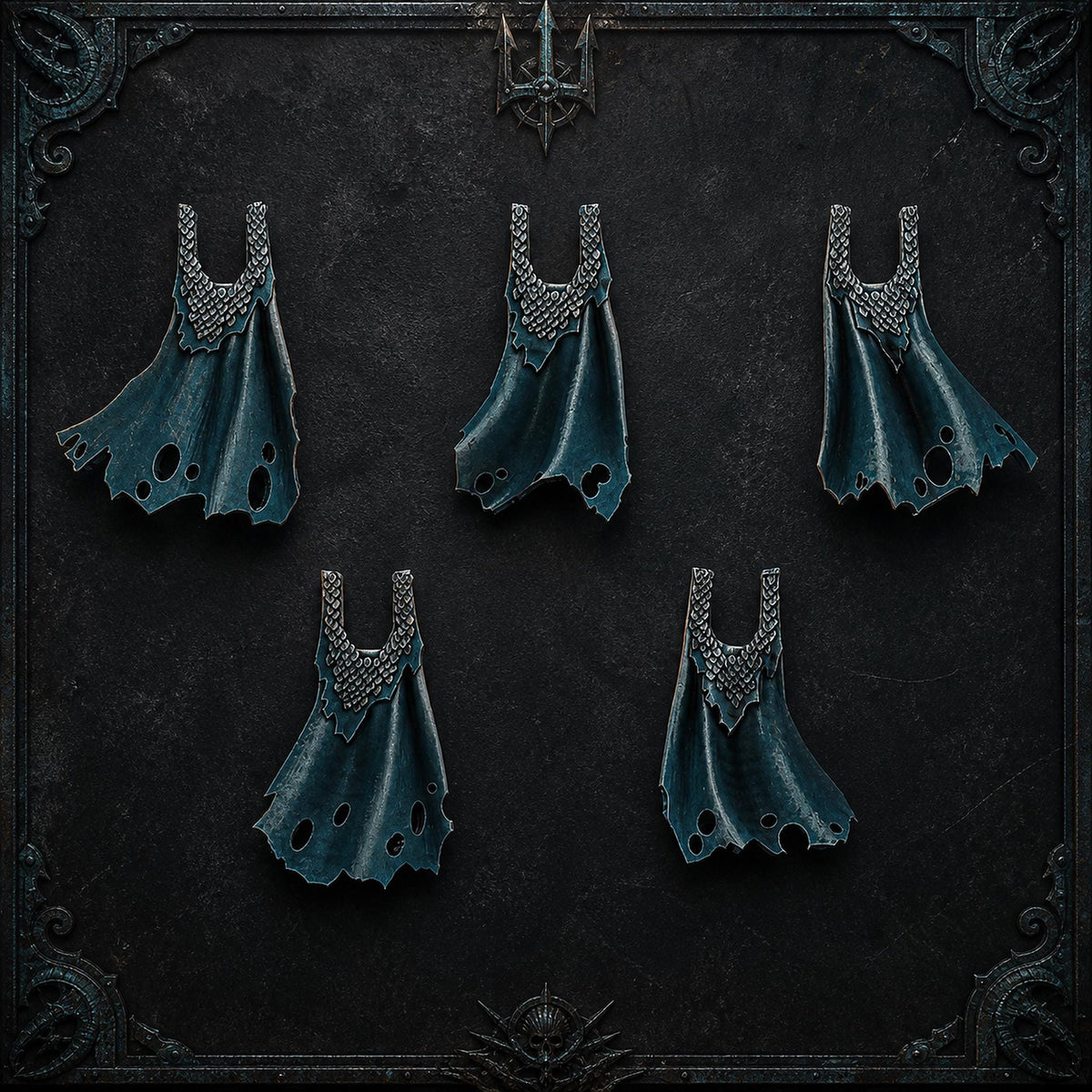 Scylla Cloaks Set of 5 – Alpha Legion Compatible Bits, DakkaDakka – 3D printed 16K resin bits – main photo