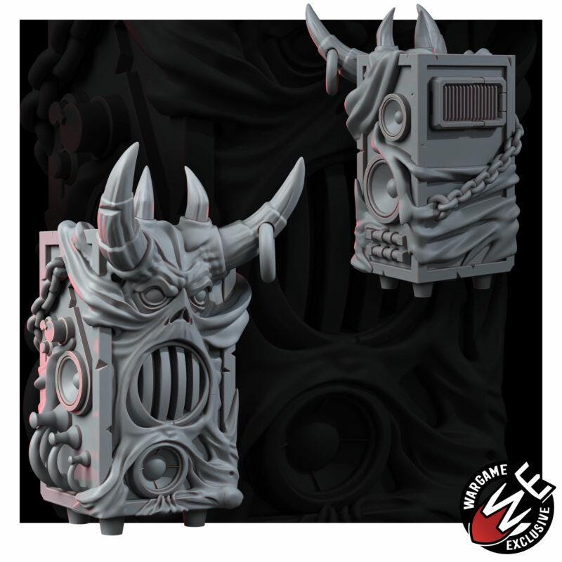 Noise Blasters Chaos Scatter Terrain Set of 6 – Chaos Proxy, Wargame Exclusive – 16K resin miniature – photo 5 of 9