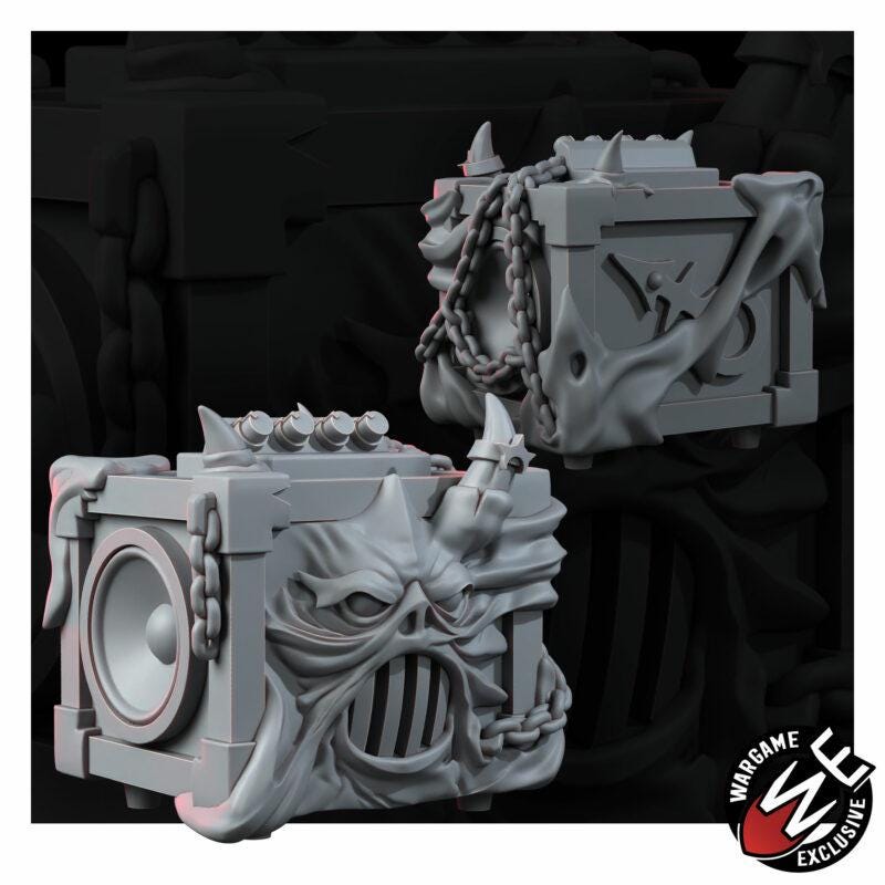 Noise Blasters Chaos Scatter Terrain Set of 6 – Chaos Proxy, Wargame Exclusive – 16K resin miniature – photo 6 of 9