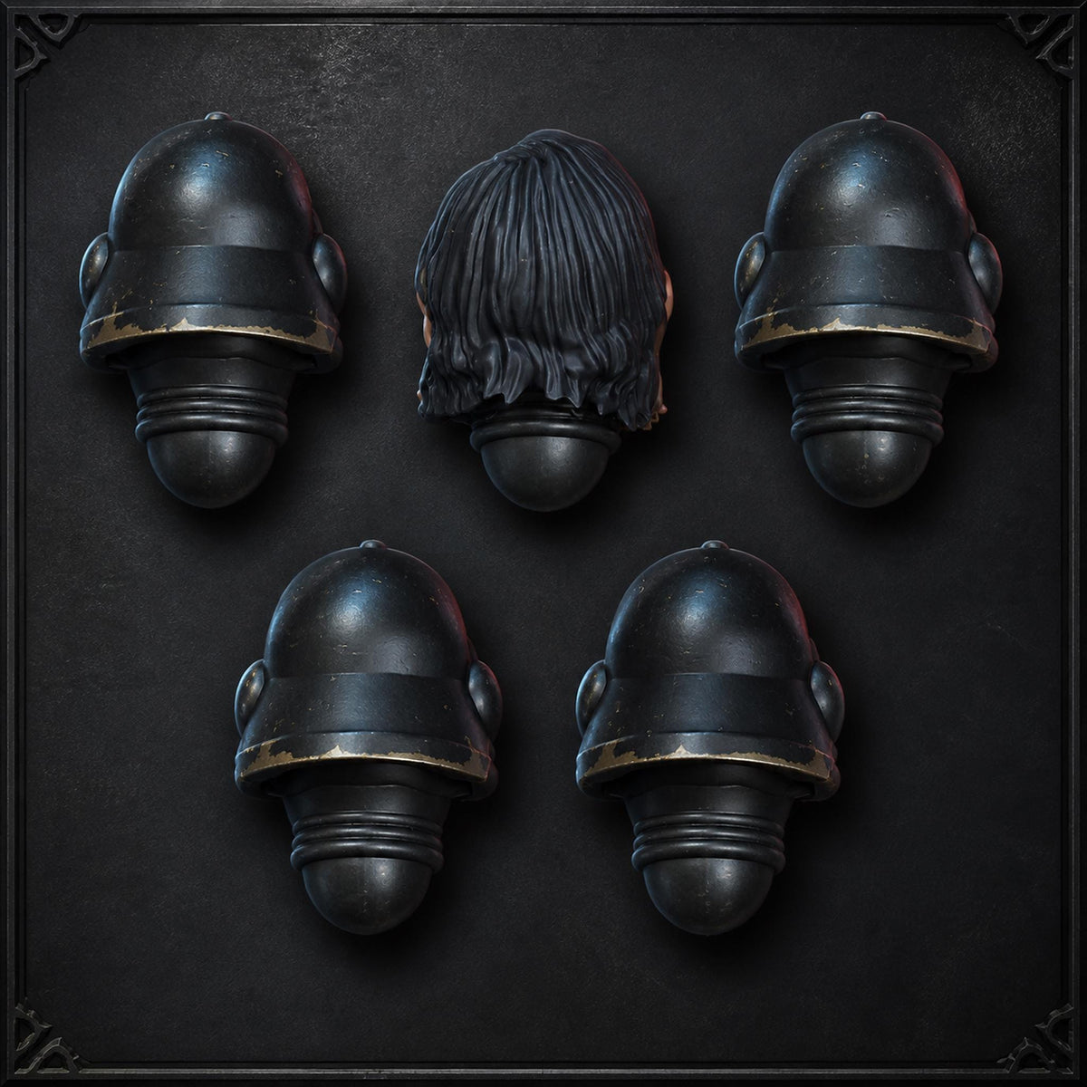War Sisters Valiant Heart Heads – Adepta Sororitas Compatible Bits, DakkaDakka – 3D printed 16K resin bits – photo 2 of 4