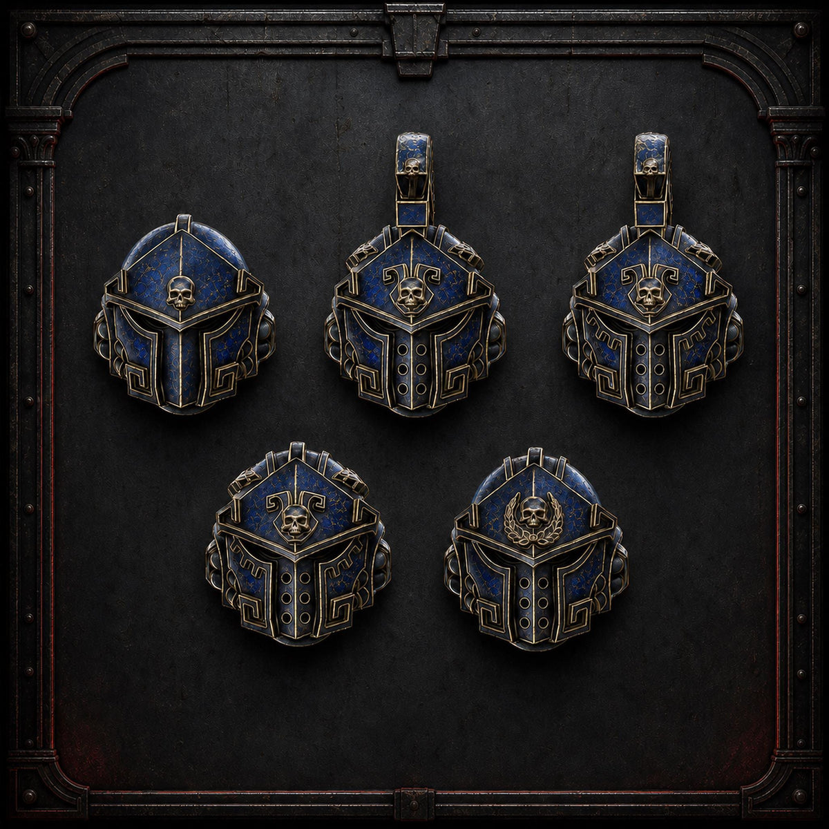 Space Warrior Heads – Ultramarines Compatible Bits, DakkaDakka – 3D printed 16K resin bits – main photo