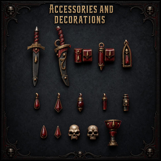Crimson Lords – Blood Angels Compatible Bits, GreyTide Studio – 3D printed 16K resin bits – main photo