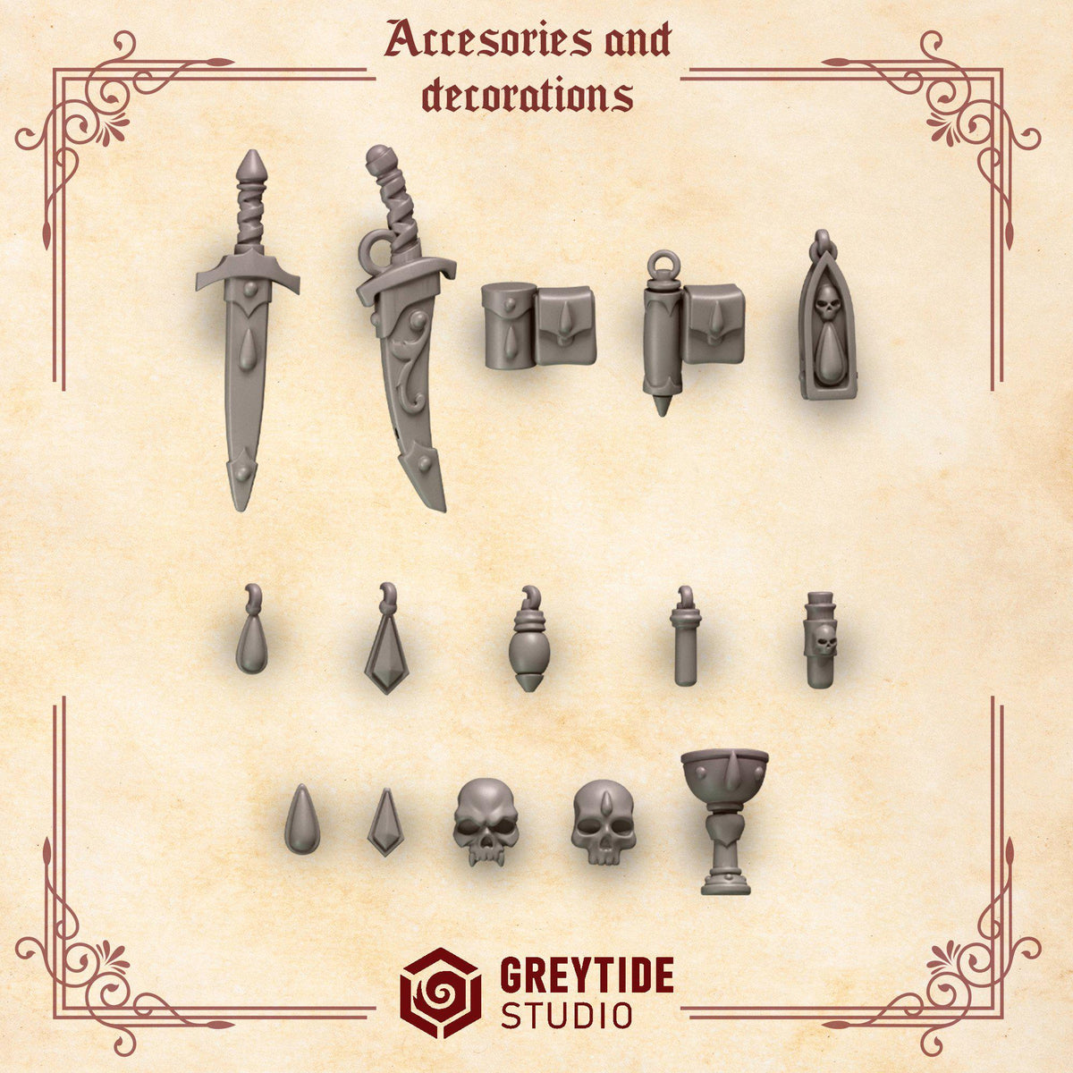 Crimson Lords – Blood Angels Compatible Bits, GreyTide Studio – 3D printed 16K resin bits – photo 2 of 2