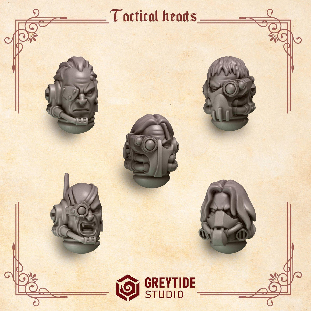 Crimson Lords Tactical – Blood Angels Compatible Bits, GreyTide Studio – 3D printed 16K resin bits – photo 3 of 4