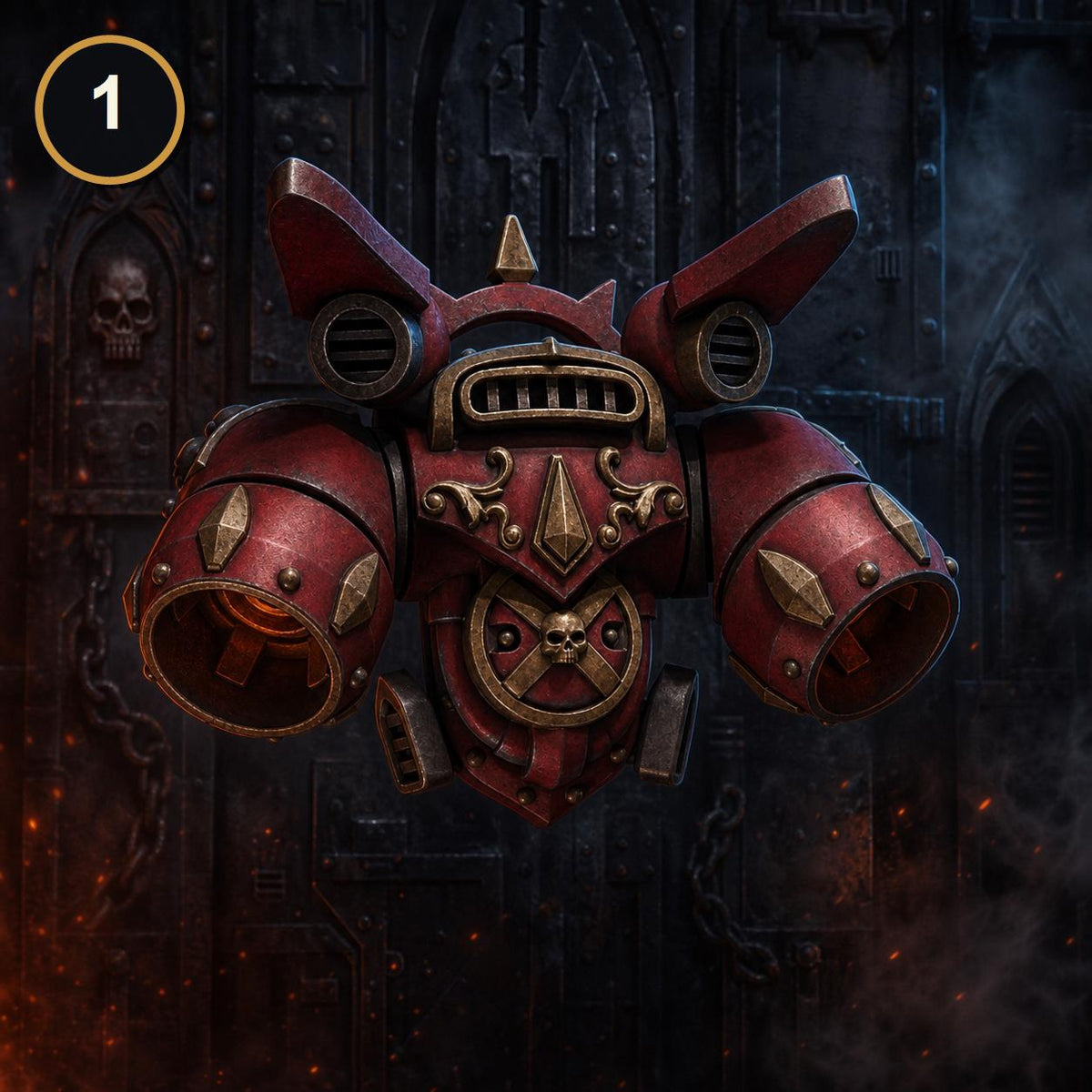 Crimson Lords Jetpacks #1 – Blood Angels Compatible Bits, GreyTide Studio – 3D printed 16K resin bits – photo 3 of 7